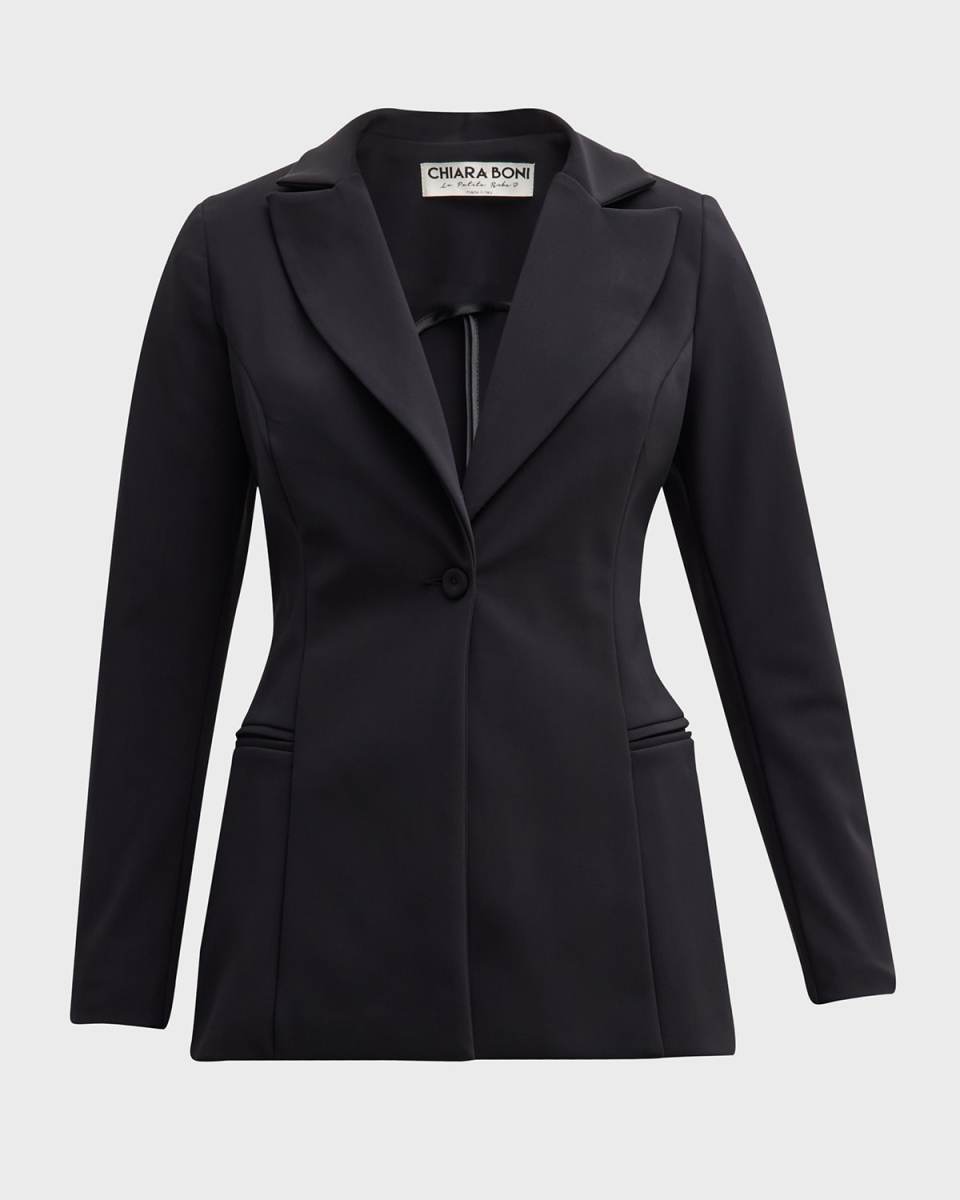 Alex Tailored Single-Button Blazer